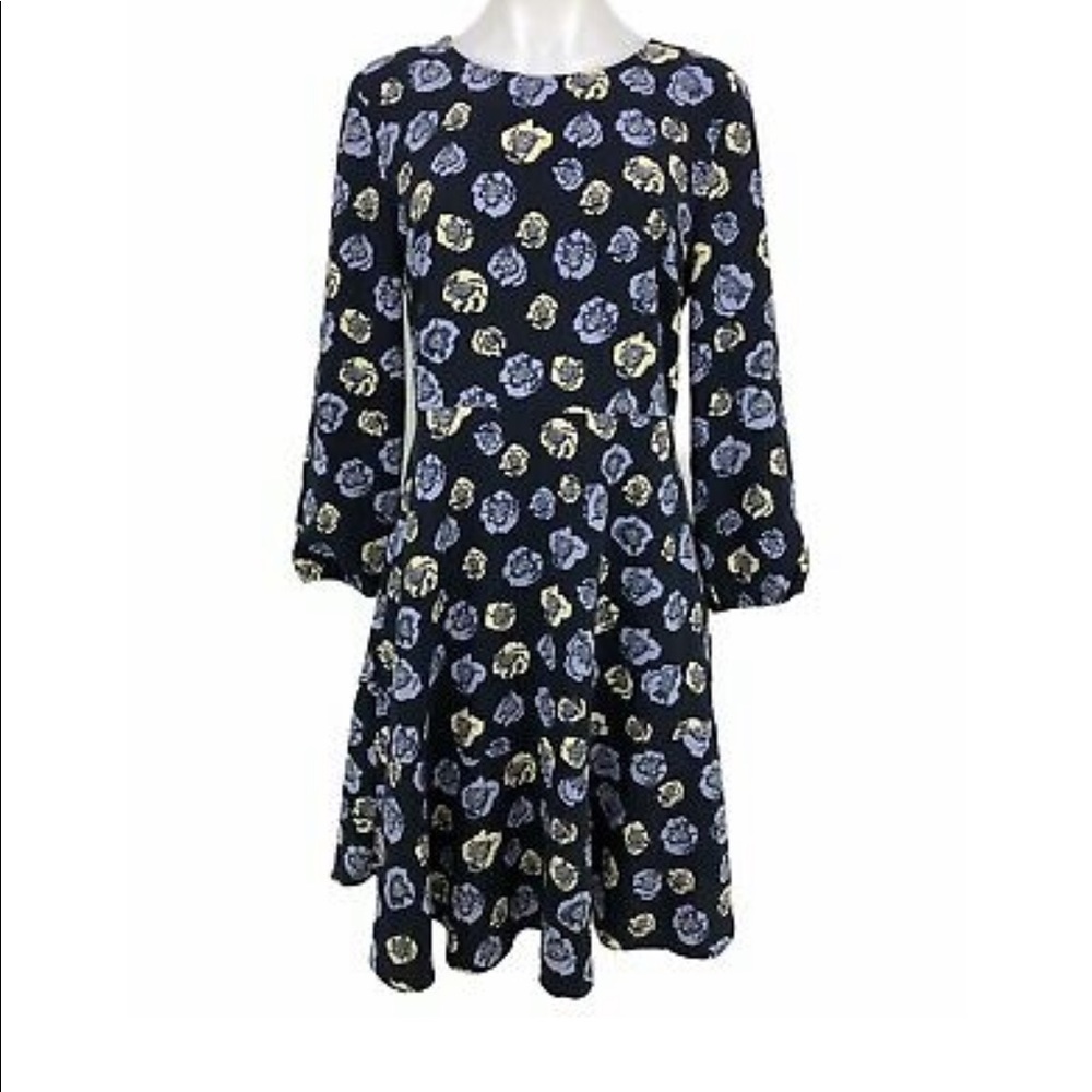 Ann Taylor Loft floral a-line midi dress